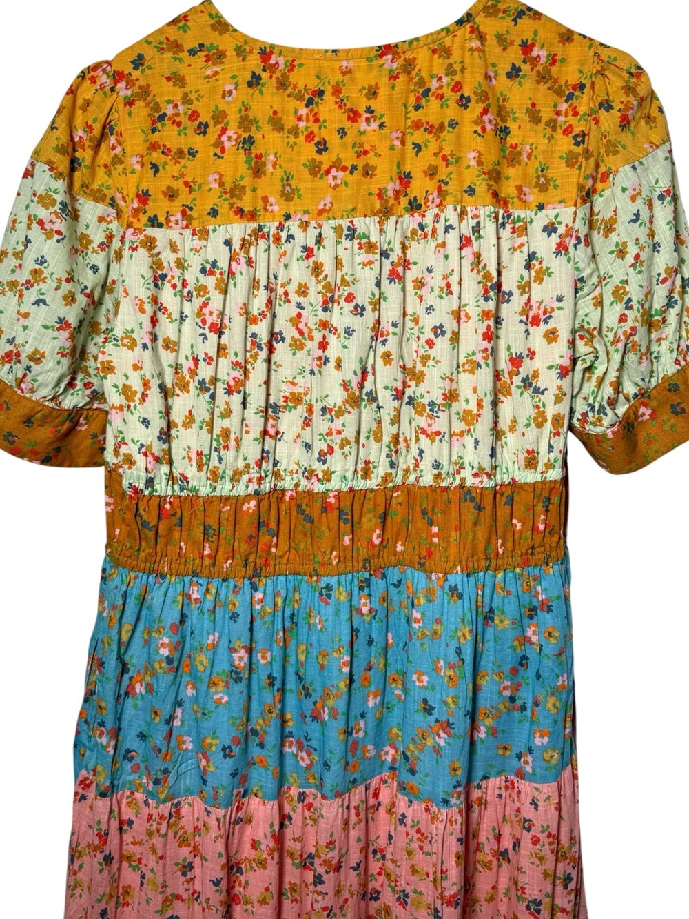 Anthropologie Tiered & True Floral Maxi Dress Size Medium - Picture 8 of 11